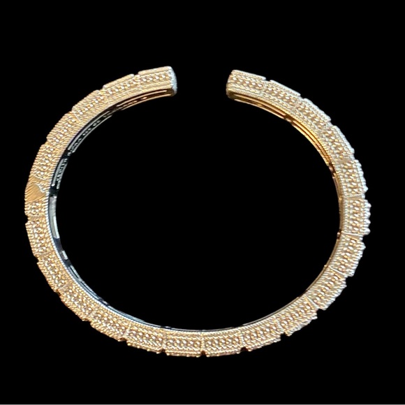 Rare Judith Ripka Sterling silver cuff bracelet with cz’s - Picture 2 of 6